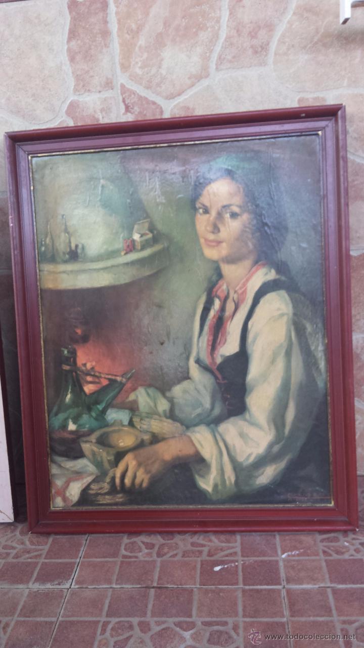 Otros objetos de arte: antiguo cuando de lamina. precioso - Foto 1