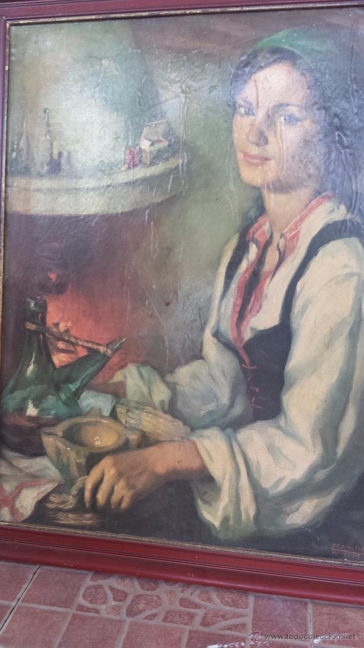 Otros objetos de arte: antiguo cuando de lamina. precioso - Foto 2