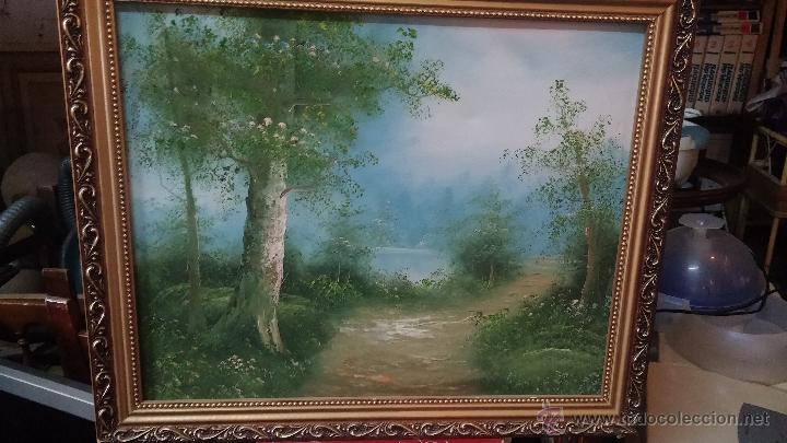 Otros objetos de arte: Cuadro paisajista con bonito marco - Foto 8