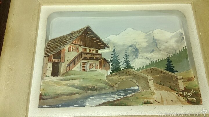 Otros objetos de arte: CUADRO PINTURA RELIVE MADERA - Foto 1