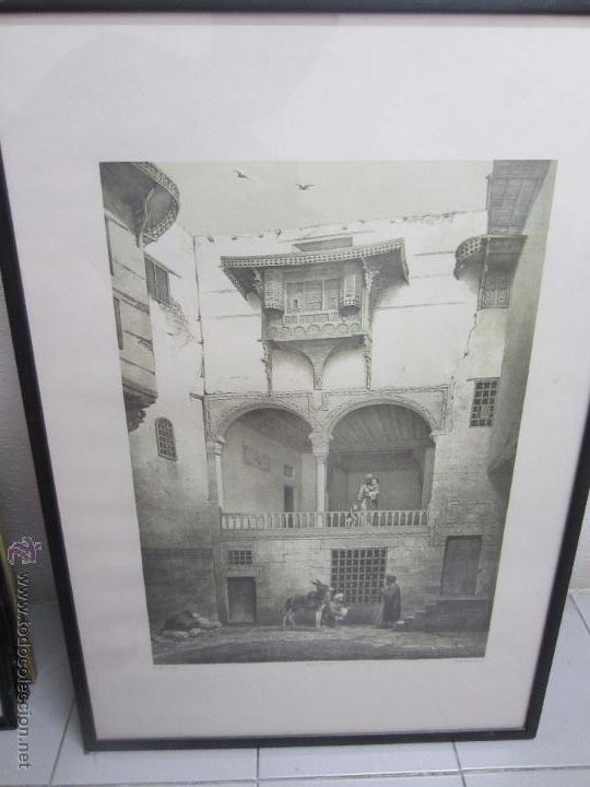 Otros objetos de arte: Litografia de ambiente arabe - Foto 1