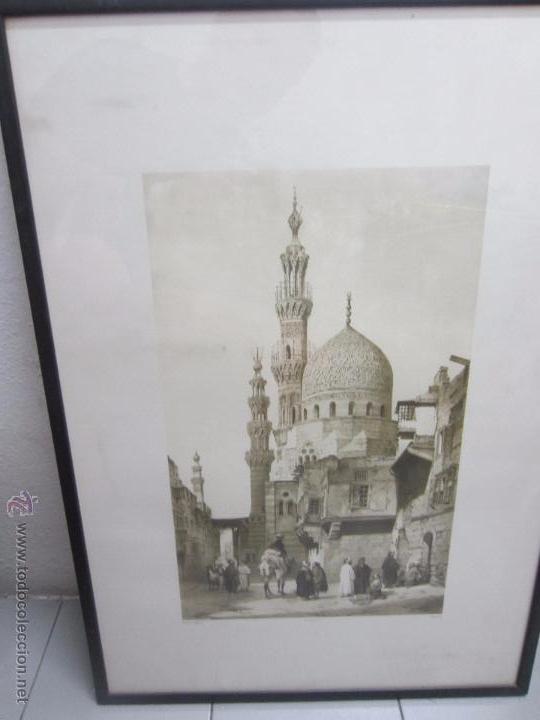 Otros objetos de arte: cuadro de litografia de ambiente arabe - Foto 1