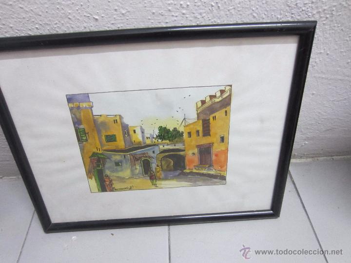 Otros objetos de arte: Acuarela de ambiente marroqui - Foto 1