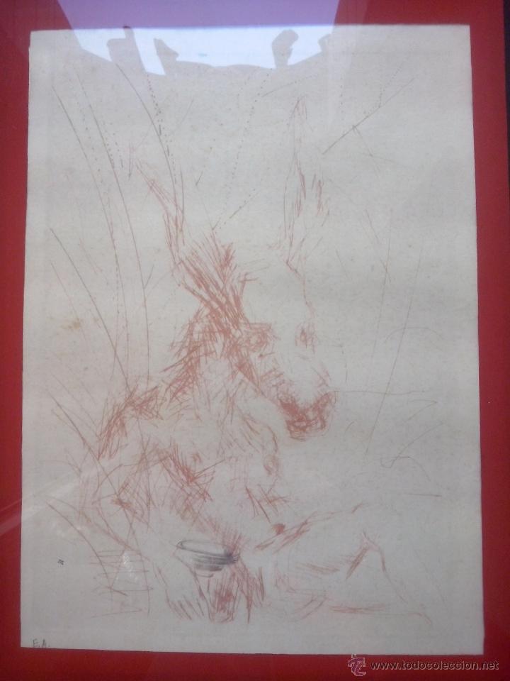 Otros objetos de arte: cuadro con lamina de dali- firma en cristal - Foto 2
