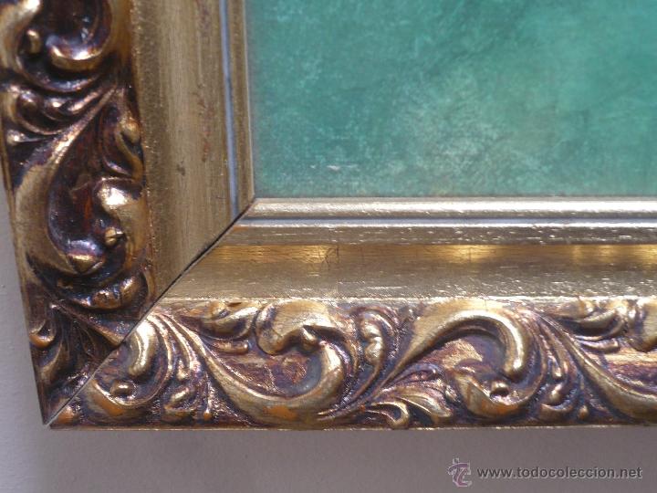 Otros objetos de arte: CUADRO DE MUJER SENTADA CON CANASTO CON CA&Ntilde;A COLOR ORO. - Foto 7