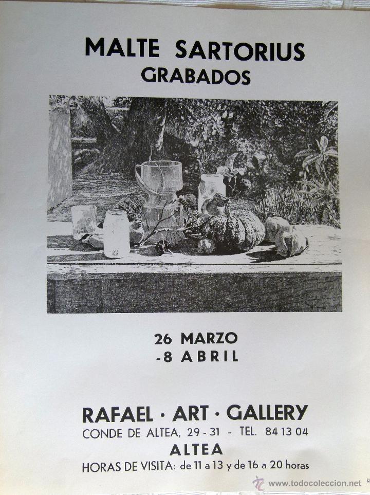 Otros objetos de arte: Poster exposici&oacute;n de Malte Sartorius - Foto 1