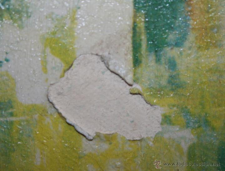 Otros objetos de arte: CUADRO ANTIGUO LAMINA CRAQUELADO SOBRE LIENZO - Foto 3
