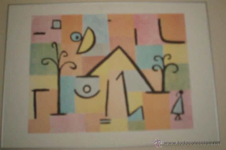 Otros objetos de arte: cuadro tipo naif ni&ntilde;o volviendo a casa - Foto 1