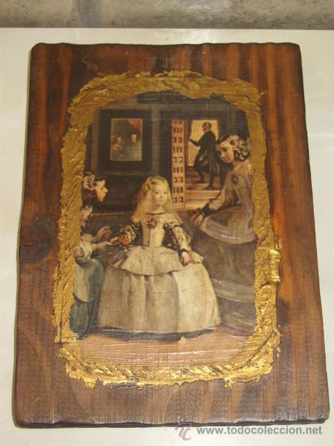 Otros objetos de arte: CUADROS DE MADERA RUSTICA .LAS MENINAS. - Foto 3