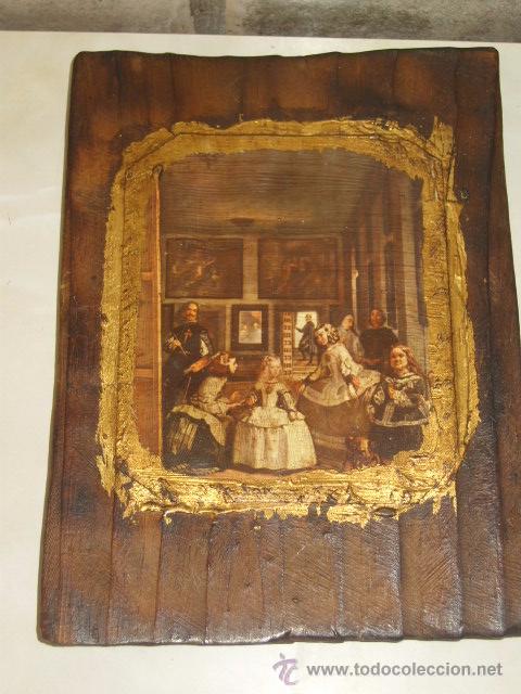 Otros objetos de arte: CUADROS DE MADERA RUSTICA .LAS MENINAS. - Foto 4