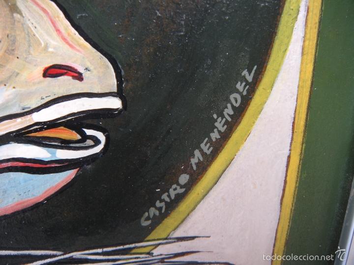 Otros objetos de arte: CUADRO BODEG&Oacute;N MARINO CASTRO MEN&Eacute;NDEZ - Foto 5