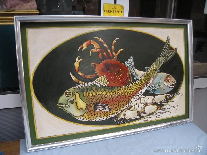 Otros objetos de arte: CUADRO BODEG&Oacute;N MARINO CASTRO MEN&Eacute;NDEZ - Foto 6