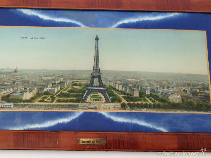 Otros objetos de arte: Cuadro VISTA DE PARIS - TOUR EIFFEL - Ca. 1915 - Foto 2