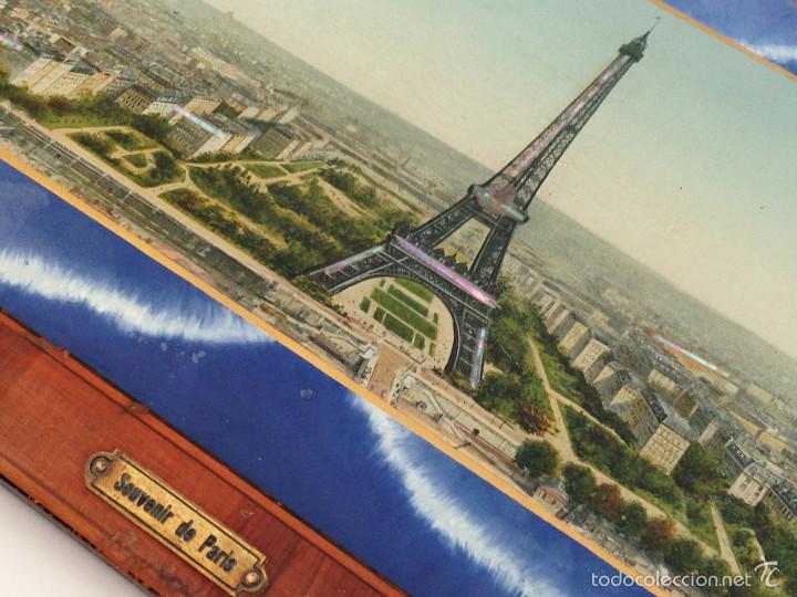 Otros objetos de arte: Cuadro VISTA DE PARIS - TOUR EIFFEL - Ca. 1915 - Foto 3