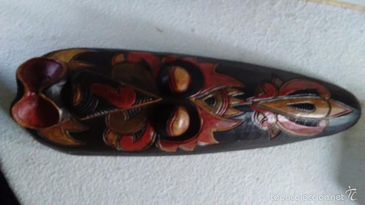 Otros objetos de arte: M&aacute;scara &eacute;tnica de madera hecha a mano - Foto 5