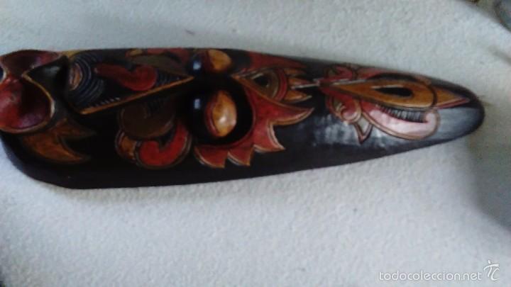 Otros objetos de arte: M&aacute;scara &eacute;tnica de madera hecha a mano - Foto 6