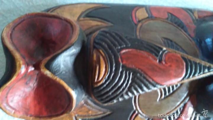 Otros objetos de arte: M&aacute;scara &eacute;tnica de madera hecha a mano - Foto 9