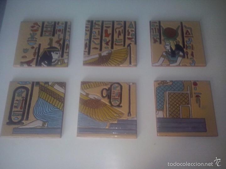 Otros objetos de arte: MURAL EN CUERDA SECA REPRESENTACION DEL ANTIGUO EGIPTO - Foto 2