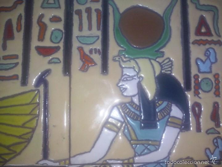 Otros objetos de arte: MURAL EN CUERDA SECA REPRESENTACION DEL ANTIGUO EGIPTO - Foto 4