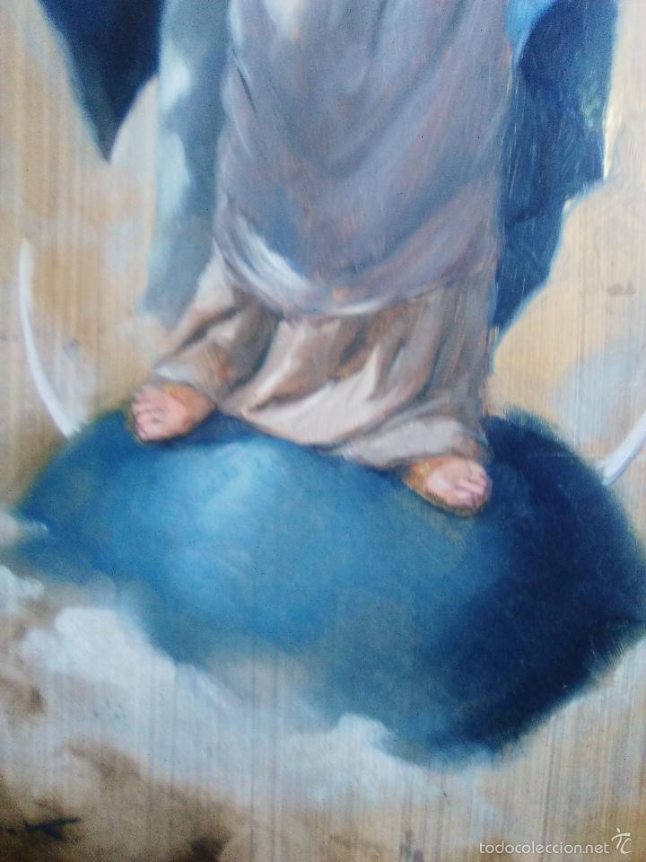 Otros objetos de arte: CUADRO VIRGEN , FIRMADO, PINTADO SOBRE PANEL - Foto 3