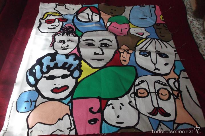 Otros objetos de arte: tela de lienzo con dibujos comicos suecos - Foto 1