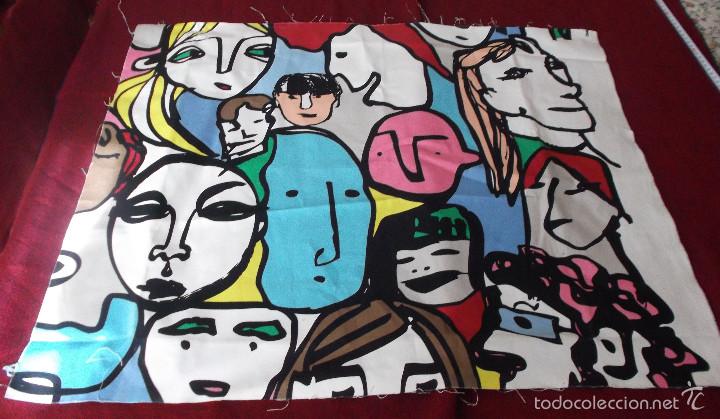 Otros objetos de arte: tela de lienzo con dibujos comicos suecos - Foto 1