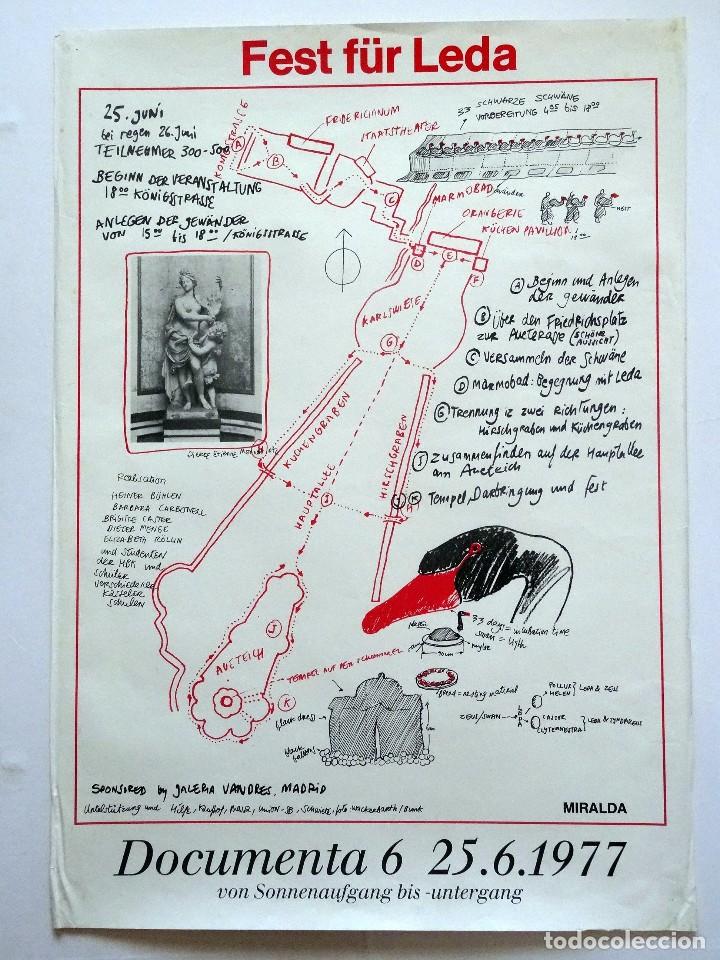 Otros objetos de arte: FEST F&Uuml;R LEDA - DOCUMENTA - ANTONI MIRALDA - 1977 - Foto 1