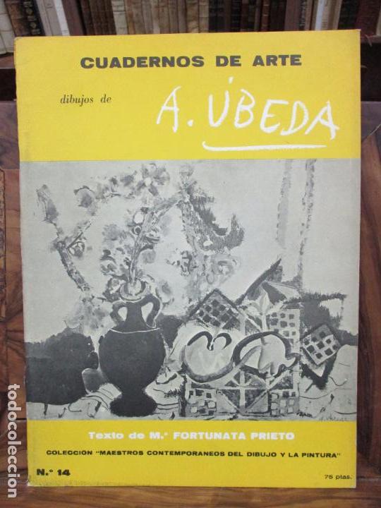 Otros objetos de arte: CUADERNOS DE ARTE. DIBUJOS DE A. &Uacute;BEDA. N&ordm; 14. 1972. - Foto 1