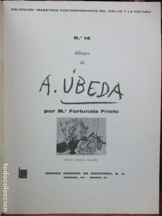 Otros objetos de arte: CUADERNOS DE ARTE. DIBUJOS DE A. &Uacute;BEDA. N&ordm; 14. 1972. - Foto 2