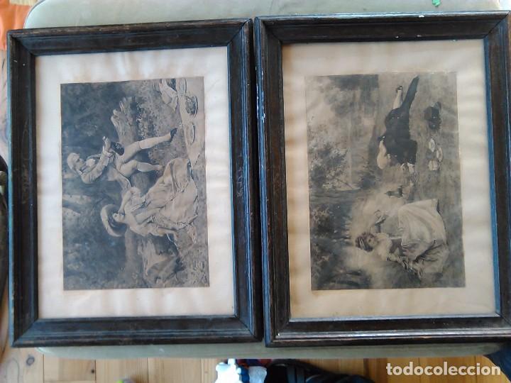 Otros objetos de arte: 2 cuadros antiguos - Foto 1