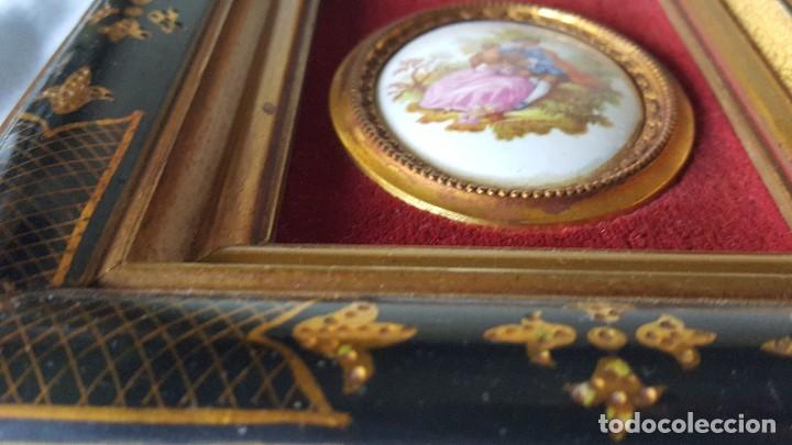 Otros objetos de arte: PAREJA CUADROS ESMALTADOS - Foto 9