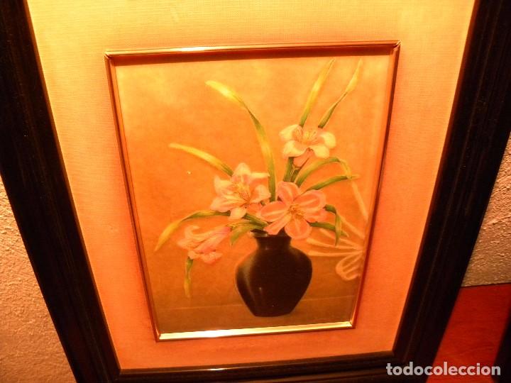 Otros objetos de arte: PAREJA DE CUADROS DE FLOREROS - Foto 2