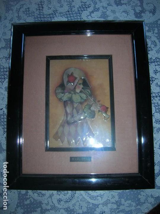 Otros objetos de arte: cuadro arlequin 33 cms*27,5 cms - Foto 1