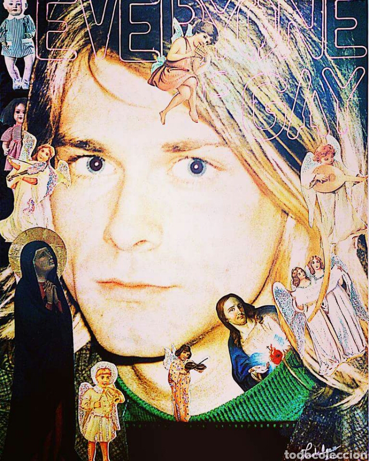 Otros objetos de arte: Nirvana. Kurt Cobain Collage - Foto 1