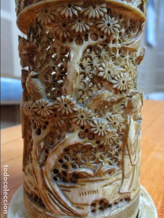 Otros objetos de arte: VASO TALLADO MARFIL - Foto 5