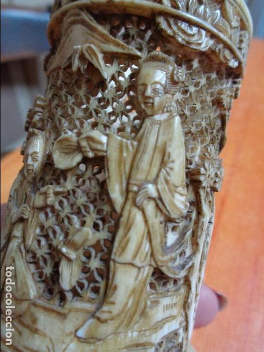 Otros objetos de arte: VASO TALLADO MARFIL - Foto 10