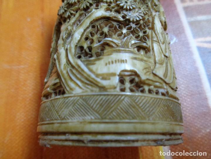 Otros objetos de arte: VASO TALLADO MARFIL - Foto 11