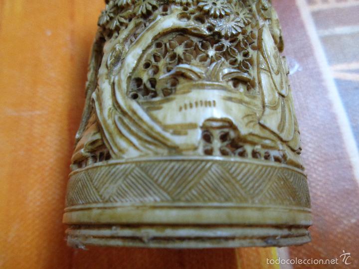 Otros objetos de arte: VASO TALLADO MARFIL - Foto 14