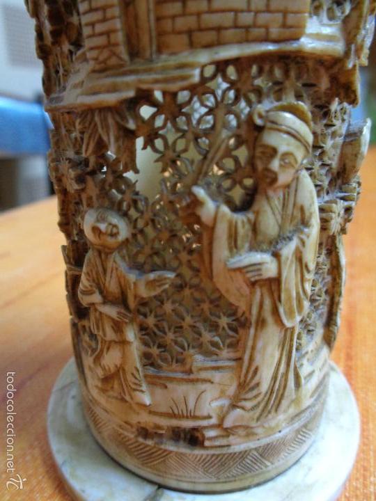 Otros objetos de arte: VASO TALLADO MARFIL - Foto 17