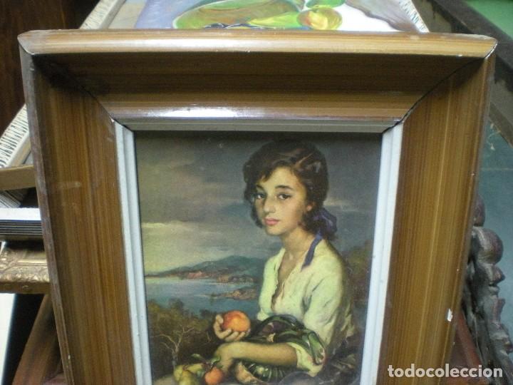 Otros objetos de arte: l&aacute;mina s&iacute;mil lienzo 33.5cm x 28cm - Foto 2