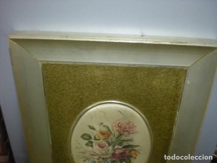 Otros objetos de arte: Ramo de flores en seda con marco de aluminio - Foto 3