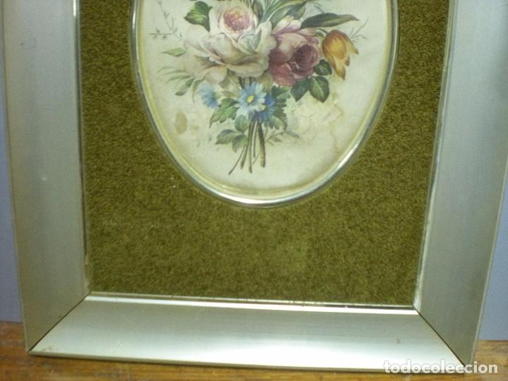 Otros objetos de arte: Ramo de flores en seda con marco de aluminio - Foto 4