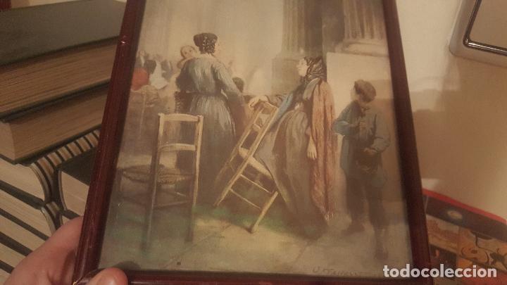 Otros objetos de arte: CUADRO ANTIGUO FIRMADO - Foto 3