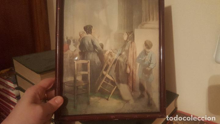 Otros objetos de arte: CUADRO ANTIGUO FIRMADO - Foto 6