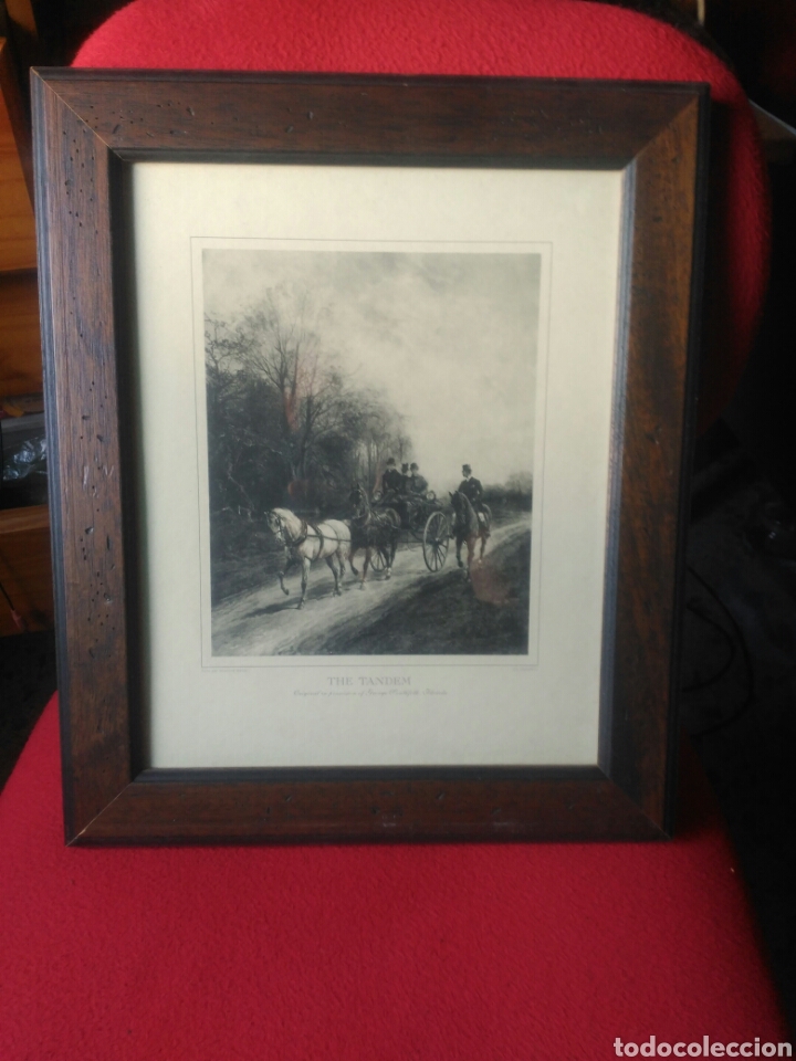 Otros objetos de arte: Cuadro paisaje antiguo - Foto 2