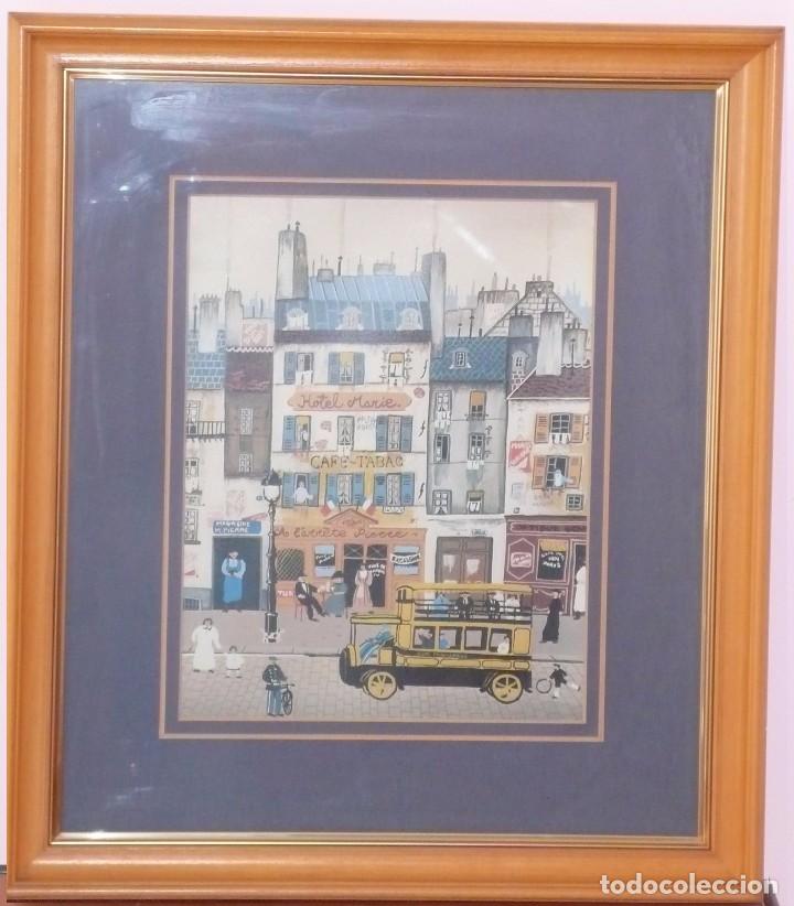 Otros objetos de arte: PAR&Iacute;S NAIF - CONJUNTO 3 CUADROS - Foto 1