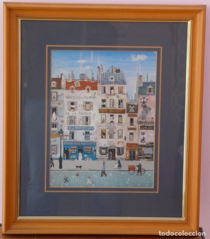 Otros objetos de arte: PAR&Iacute;S NAIF - CONJUNTO 3 CUADROS - Foto 2