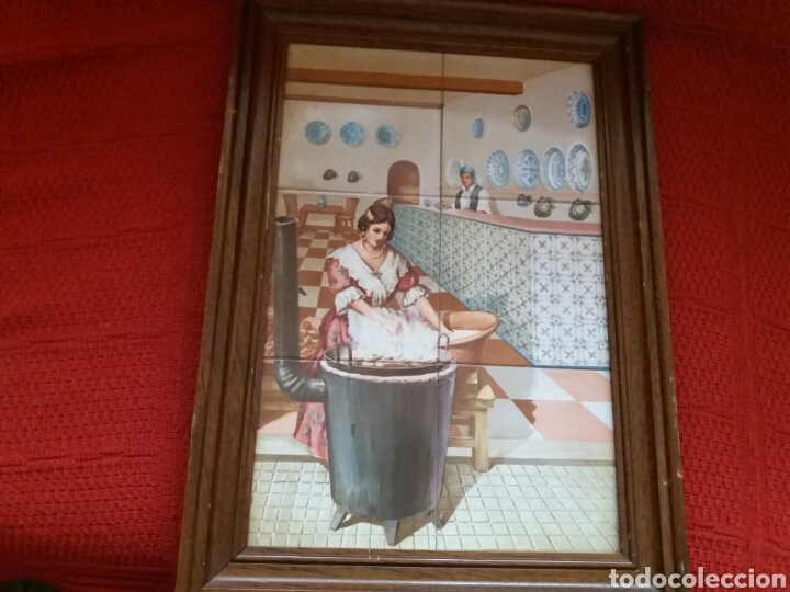 Otros objetos de arte: CUADRO DE MOSAICOS CON MARCO DE MADERA - Foto 2