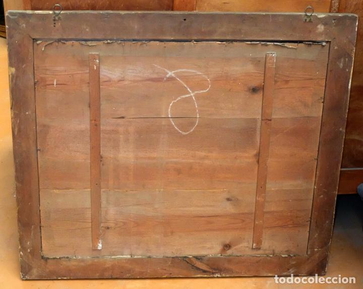 Otros objetos de arte: COMPOSICI&Oacute;N BORDADA Y PINTADA SOBRE SEDA DEL SIGLO XIX. - Foto 18
