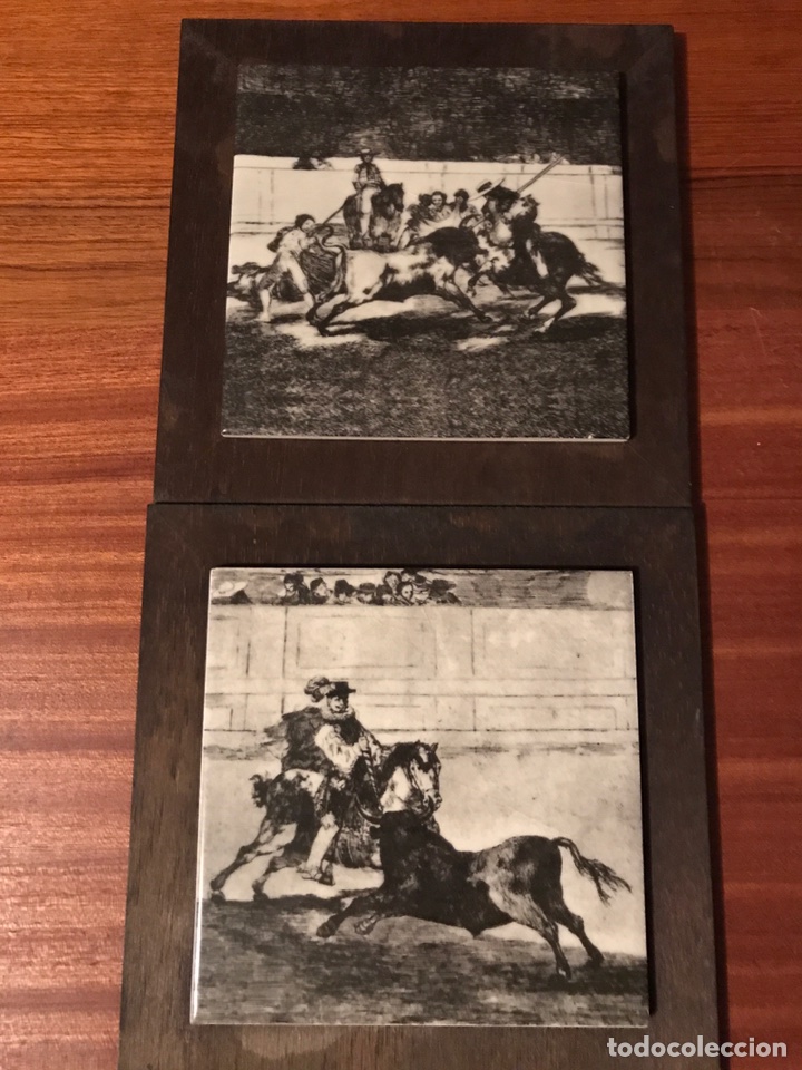 Otros objetos de arte: AZULEJOS GRABADO GOYA - Foto 1